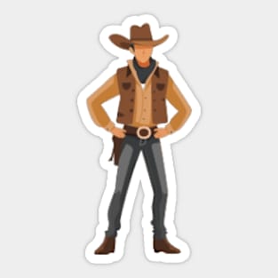 Cowboy Sticker